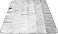 Double Sided Aluminium Foil Foam Camping Mat, Waterproof Insulated Ground Sheet for Tents, Beach, Picnics and Outdoor Sleeping, 195 x 195 cm