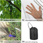 Ultralight Camping Mosquito Net, Fine Breathable Mesh Bug Net for Sleeping Bags, Tents, Hiking, Backpacking and Outdoor Sleeping, Green