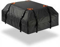 Soft Roof Top Cargo Bag with Anti Slip Mat, Waterproof Car Roof Storage Carrier for Bare Roofs and Roof Racks, Black, 112 x 87 x 44 cm