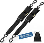 2 Pack Boat Tie Down Straps, Adjustable Anti Corrosion Transom Straps for Boats, Jet Skis, Kayaks and Pontoons, 548 kg, 5.1 x 121.9 cm