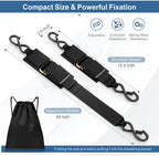 2 Pack Boat Tie Down Straps, Adjustable Anti Corrosion Transom Straps for Boats, Jet Skis, Kayaks and Pontoons, 548 kg, 5.1 x 121.9 cm