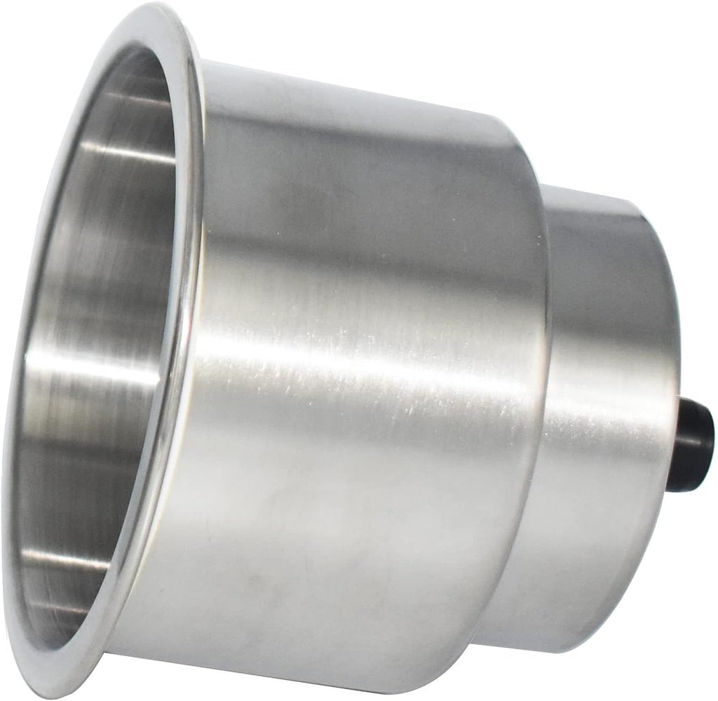 2 Pack Stainless Steel Boat Drink Holders with Drain, Recessed Marine Cup Holders for Boats, RVs, Campers, Pontoon Seats and Cabinets