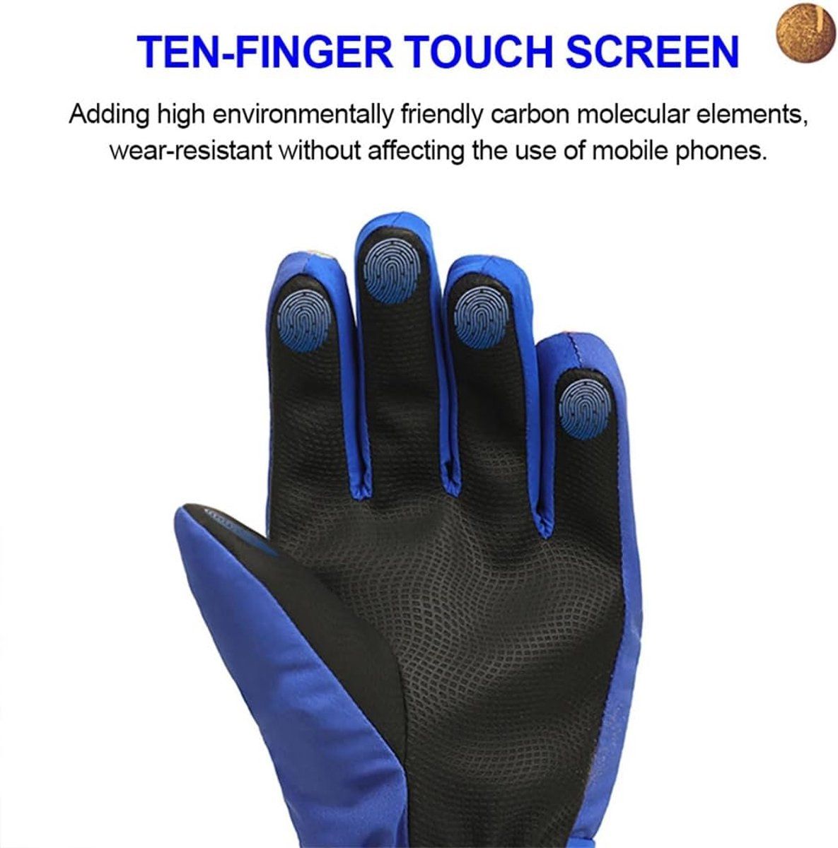 Winter Gloves, Warm gloves, Gloves, children's gloves, waterproof children's gloves, for Cold Weather, Travel and Daily Winter Wear, Blue