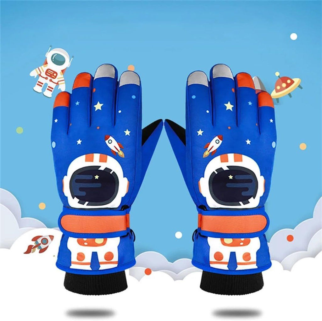 Winter Gloves, Warm gloves, Gloves, children's gloves, waterproof children's gloves, for Cold Weather, Travel and Daily Winter Wear, Blue