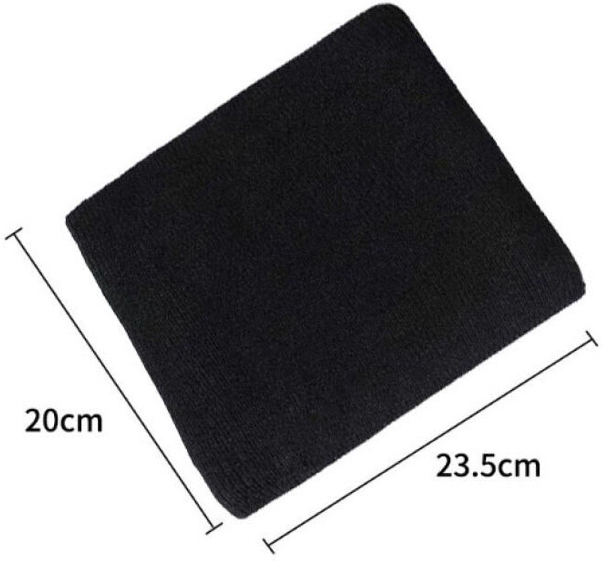 Thermal Neck Warmer, Fleece Scarf, Luxury Knitted Scarf, Cycling Scarf, for Cold Weather, Travel and Daily Winter Wear, Black