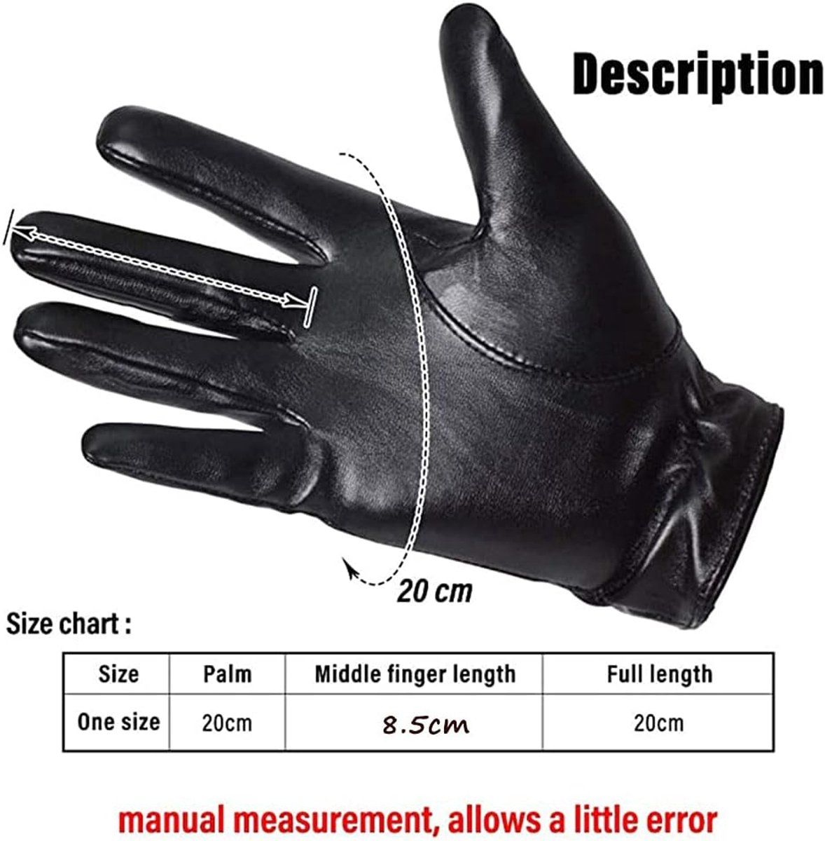 Warm winter gloves, Cycling gloves, Touchscreen gloves, Women's winter gloves, Windproof and warm leather, Black