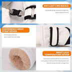 Kids Waterproof Ski Gloves, Windproof Winter Snow Gloves with Touchscreen Fingers for Girls Aged 9-10, Size L, White