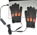 Heated Gloves, Electric Gloves, Winter Warm Cycling Gloves, Level 3 Warm Ski Gloves, 23 x 13 x 8 cm, USB, Grey