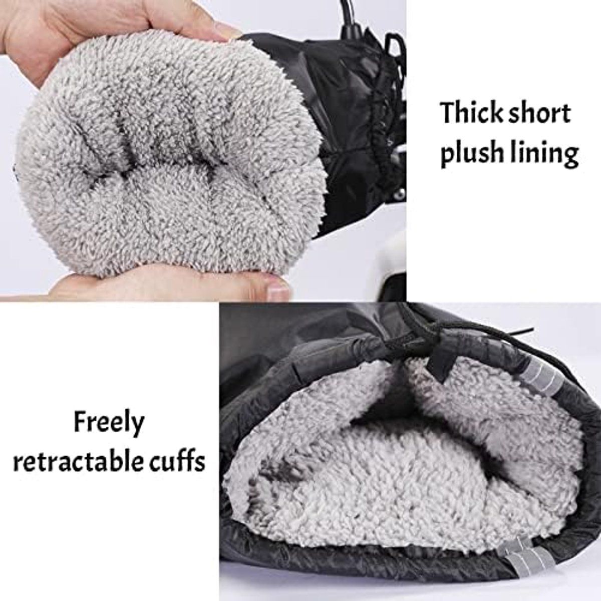Winter cycling gloves, Warm cycling gloves, With reflective stripes, Cycling accessories, Unisex, for Cold Weather, Travel and Daily Winter Wear