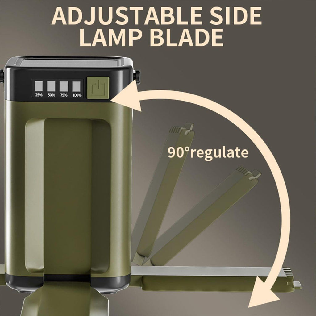 1 Pack Tent Lighting, Foldable LED Camping Lamp, Charging Cable Includes, 2000 mAh Battery with a Lifespan of up to 10 Hours