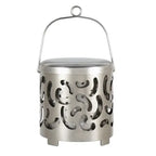 1 Piece Portable Camping Stove Heater Cover, Stainless Steel Tent Warmer for Outdoor Hiking and Camping, Silver, 10.3 x 11 cm