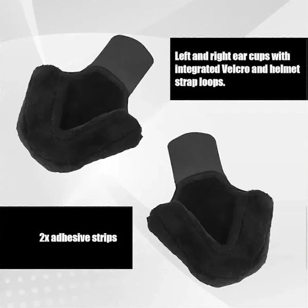 Practical High Performance Ear Warmers Bicycle Helmet, Earmuffs Wind, Fits All Helmets, Black, Excellent Performance
