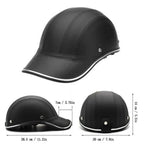 Motorcycle Half Helmet Cap Half Helmet Electric Bike Scooter UV Protection Safety Helmet 54-60cm Silver Silver, Made of Fabric