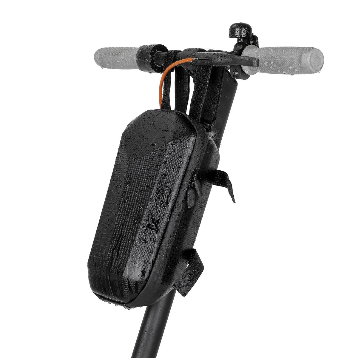 Replacement 4L hard shell bag electric scooter bag hard shell EVA waterproof front bag hanging bag driving folding bicycle bag, Black Color