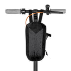 Replacement 4L hard shell bag electric scooter bag hard shell EVA waterproof front bag hanging bag driving folding bicycle bag, Black Color