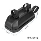 Replacement 4L hard shell bag electric scooter bag hard shell EVA waterproof front bag hanging bag driving folding bicycle bag, Black Color