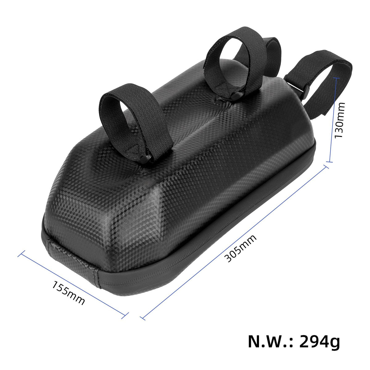 Replacement 4L hard shell bag electric scooter bag hard shell EVA waterproof front bag hanging bag driving folding bicycle bag, Black Color