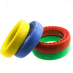 For Xiaomi electric scooter color solid tire multi-color honeycomb tire hollow air-free tire M365 explosion-proof solid tire, Replacement Part