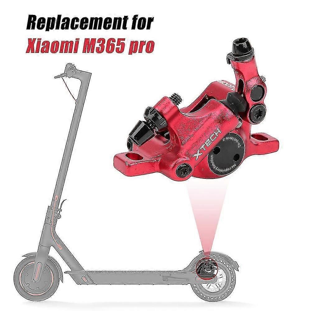 Hydraulic disc brake caliper with adapter and 120mm brake disc for Xiaomi M365 Pro electric scooter, Made of Aluminum