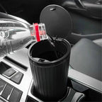 Pressure Type Car Trash Can with Lid, Waterproof Inner Container Replacement for  Car Cup Holder, Multifunctional Car, Made of Plastic