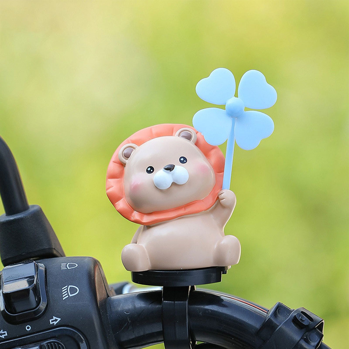 Replacement Bicycle Handlebar Ornament Cute Animal Waterproof Lightweight Electric Scooter Handlebar Decoration, Made of Plastic