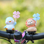 Replacement Bicycle Handlebar Ornament Cute Animal Waterproof Lightweight Electric Scooter Handlebar Decoration, Made of Plastic