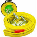 Heavy duty towing strap with two D-ring safety hooks for winch, 5 ton capacity and 5 m length..DEBUNS, Replacement Part