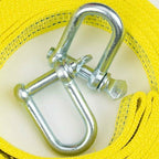 Heavy duty towing strap with two D-ring safety hooks for winch, 5 ton capacity and 5 m length..DEBUNS, Replacement Part