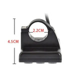 S866 Electric Bicycle LCD Display E-Bike Electric Scooter Display Meter Control Panel with Waterproof Connector, ABS + PC material, Black Color