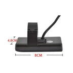 S866 Electric Bicycle LCD Display E-Bike Electric Scooter Display Meter Control Panel with Waterproof Connector, ABS + PC material, Black Color