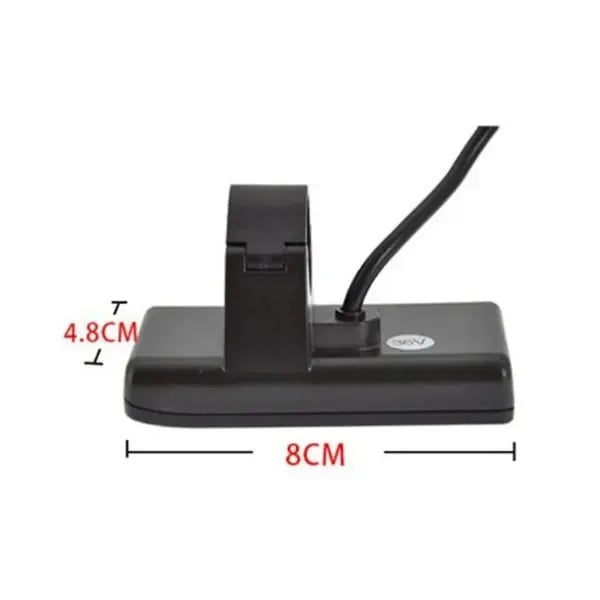 S866 Electric Bicycle LCD Display E-Bike Electric Scooter Display Meter Control Panel with Waterproof Connector, ABS + PC material, Black Color