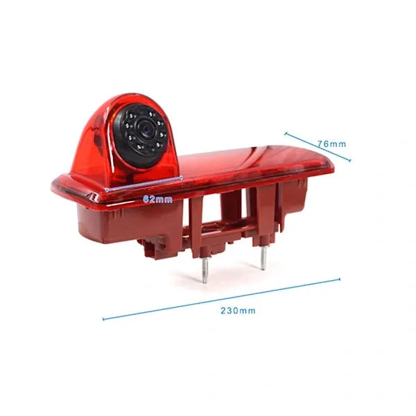 Car Rear Brake Light Backup Camera Parking Reversing Camera for Opel Vivaro Trafic, ABS + Plastic material, driving view recording, Red Color
