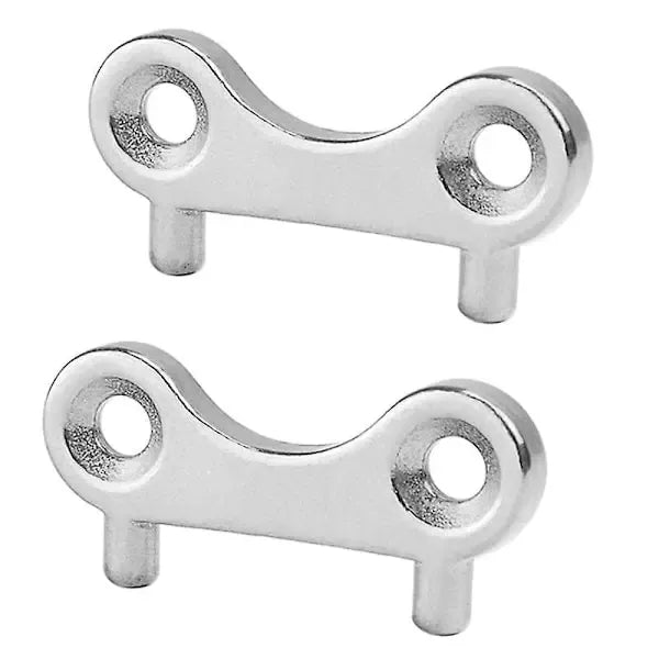 2 pcs Marine Boat Tank Cap Wrench Stainless Steel Gasoline Water Fuel Tank Filling Tool Marine Yacht Boat, Silver Color