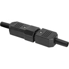 1 pair AC250V 10A IEC C14 male C13 female, 3 pin terminals Inline adapter contact power socket, Copper material