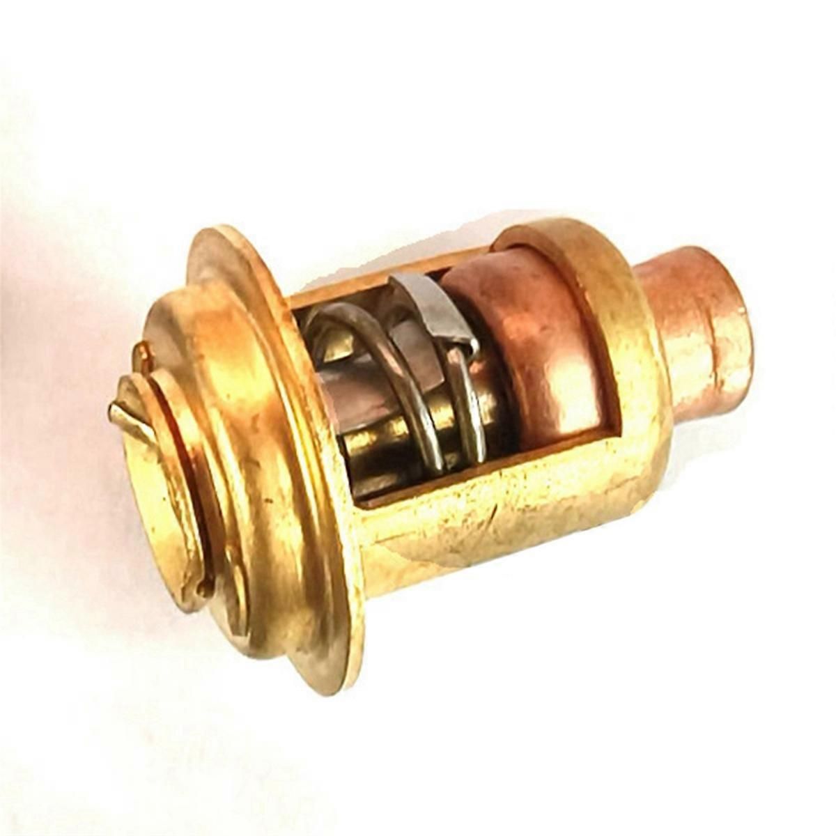 5005440 Brass Thermostat & Seal Kit Compatible with Johnson Evinrude 5-235 HP Outboard Motor Replaces 83, Brass + Copper material, Red Color