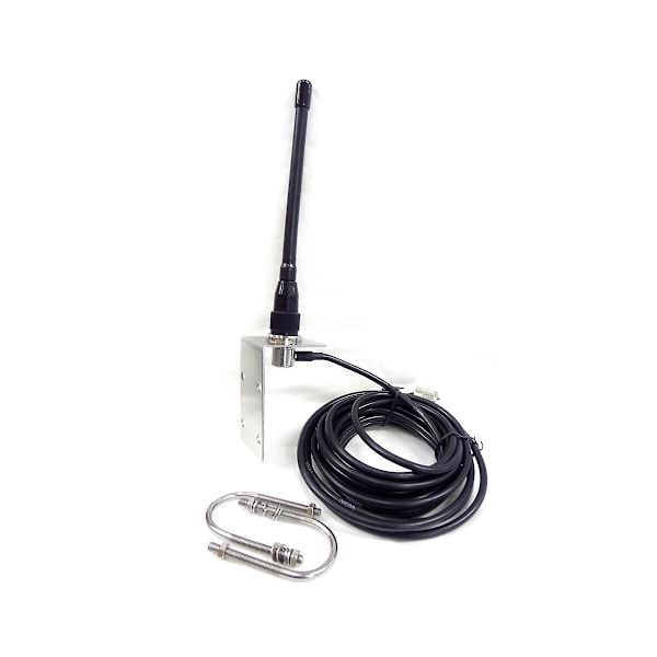 VHF Marine Antenna 156-163MHz Waterproof Rubber Mast Antenna With 5m Rg-58 Cable For Boat Sailboat Y, Stainless Steel + Rubber material