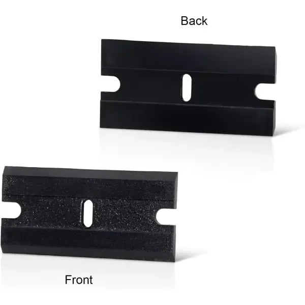 Car Sticker Remover 100 pcs Plastic Razor Blades Edges for 1.5 inch, car washing and detailing, polishing or foam cleaning