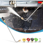 Angled Spray Lance, Underbody Wash Lance Compatible with Karcher K2 K3 K4 K5 K6 K7 Pressure Washer, Gutter Cleaning Kit
