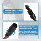High pressure washer lance 150bar accessory for karcher k2 k3 k4 k5 k6 k7 with adjustable nozzle, car washing and detailing