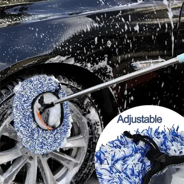 Brush Cover Microfiber Car Brush Cover Compatible Sb Washing Brush Soft Brush Cover Compatibility with Car Wash Cleaning Car Care(Blue), Blue Color