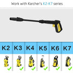 High pressure washer gun for Karcher K2 K3 K4 K5 K6 K7 Karcher, Brass + Plastic material, car washing and detailing