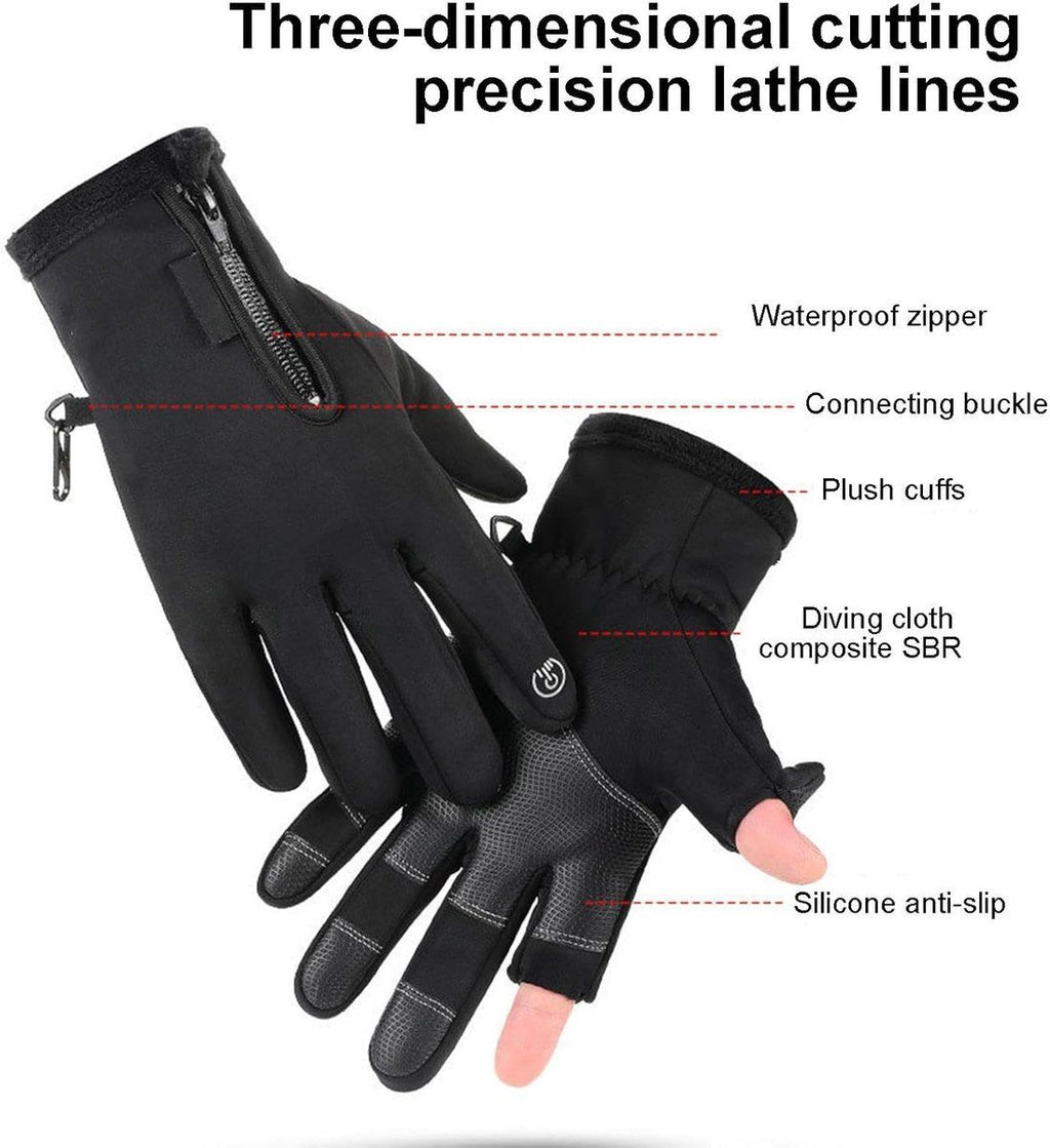 Heated Gloves, Electric Gloves, Rechargeable heated gloves, Heated cycling gloves, Comfortable heated gloves, USB, Black