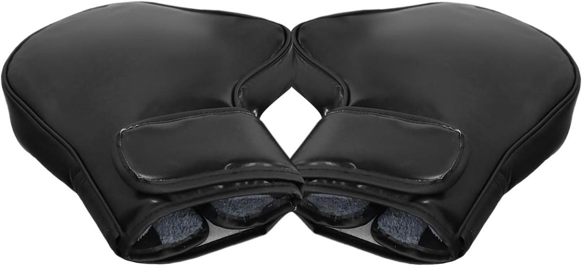 Motorcycle Handlebar Gloves, Windproof Winter Scooter Handlebar Mitts for ATVs, Bicycles and Electric Bikes, 30 x 25 x 6 cm, Black