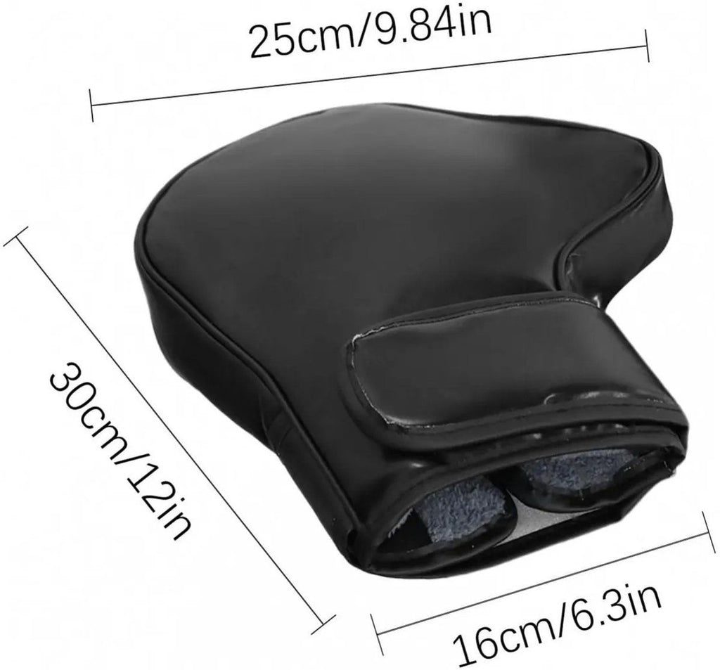 Motorcycle Handlebar Gloves, Windproof Winter Scooter Handlebar Mitts for ATVs, Bicycles and Electric Bikes, 30 x 25 x 6 cm, Black