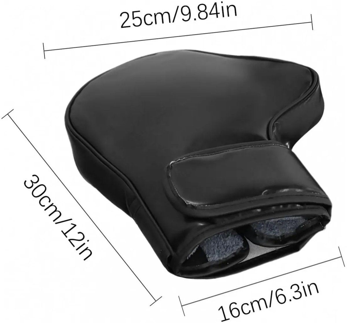 Motorcycle Handlebar Gloves, Windproof Winter Scooter Handlebar Mitts for ATVs, Bicycles and Electric Bikes, 30 x 25 x 6 cm, Black