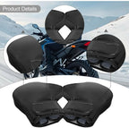 Motorcycle Handlebar Gloves, Windproof Winter Scooter Handlebar Mitts for ATVs, Bicycles and Electric Bikes, 30 x 25 x 6 cm, Black