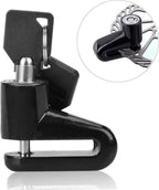 Disc Brake Lock, Electric Scooter Lock, for Xiaomi M365, With holder and steel cable, with storage holder, for Regular Driving, Storage and Travel