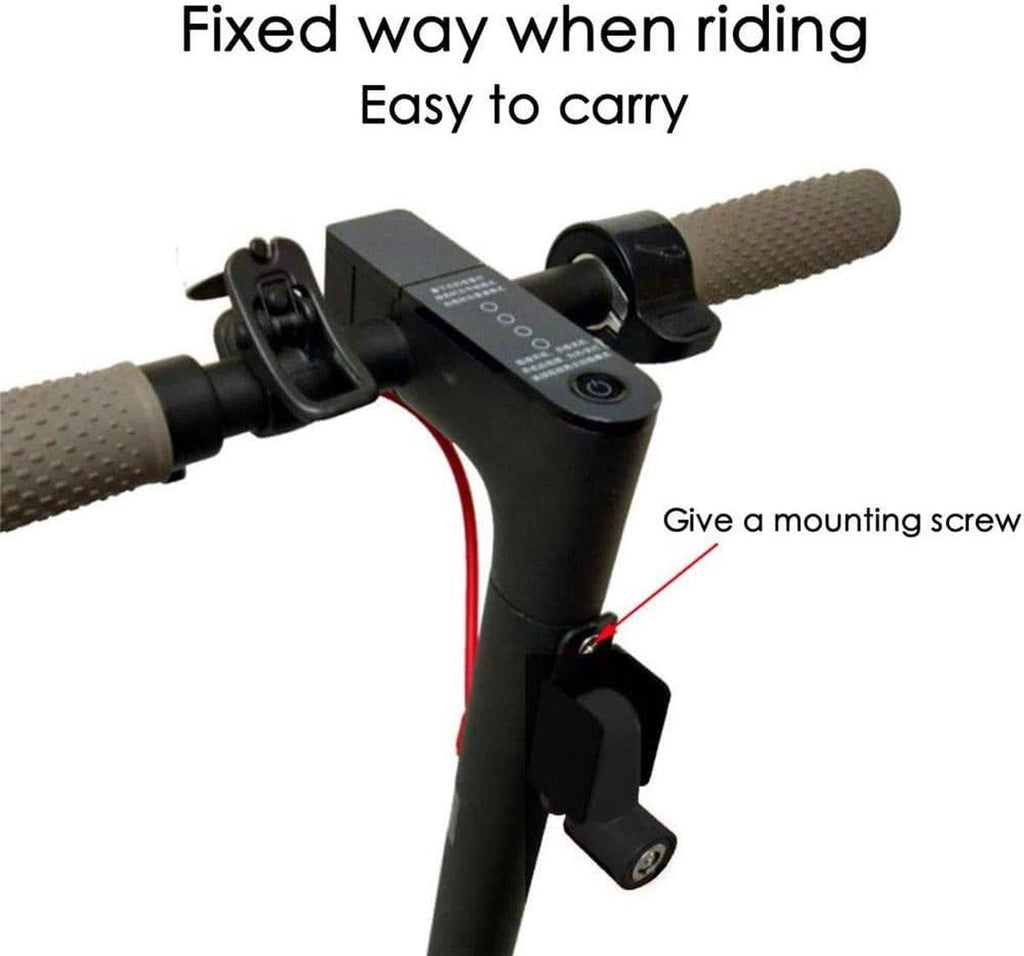 Disc Brake Lock, Electric Scooter Lock, for Xiaomi M365, With holder and steel cable, with storage holder, for Regular Driving, Storage and Travel