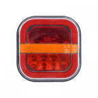 2 Pack Magnetic Wireless Tail Lights Kit for Trailer, LED Trailer Rear Lights for Truck, Flatbed, Semi, RV, 13V Tow Taillights with Turn Signals, Red