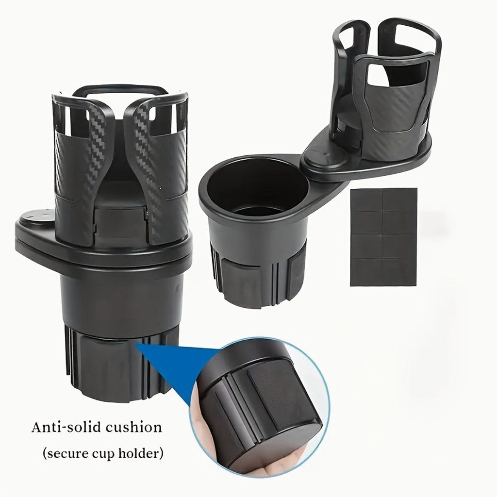 2-in-1 Adjustable Universal Car Cup Holder, for Large Water Bottles and Cups, Bottle Holder and Can Holder, Car Organizer